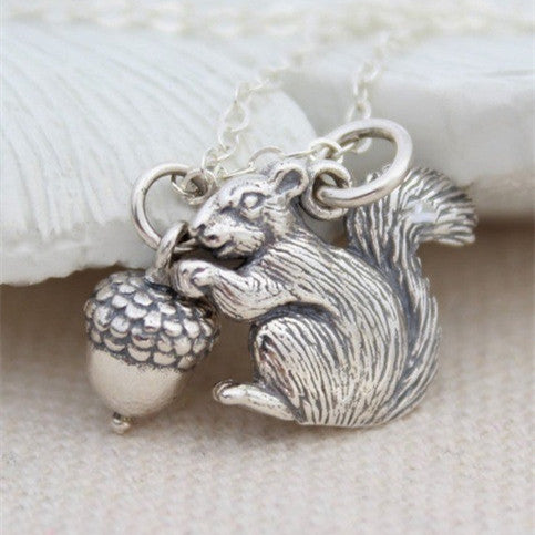 Its Chasing Squirrels & Pine nuts- Pendant Necklace Versatile Design Necklace